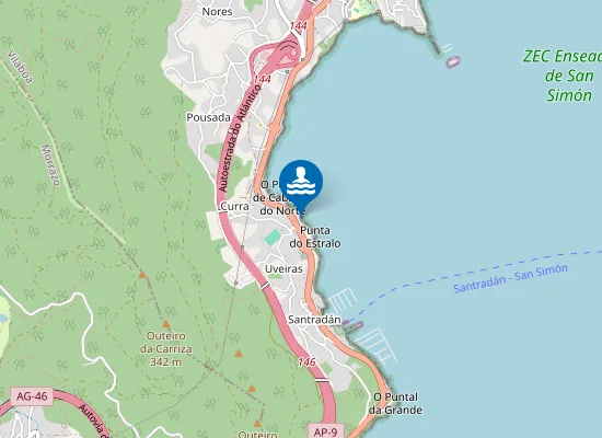Map of O Areíño