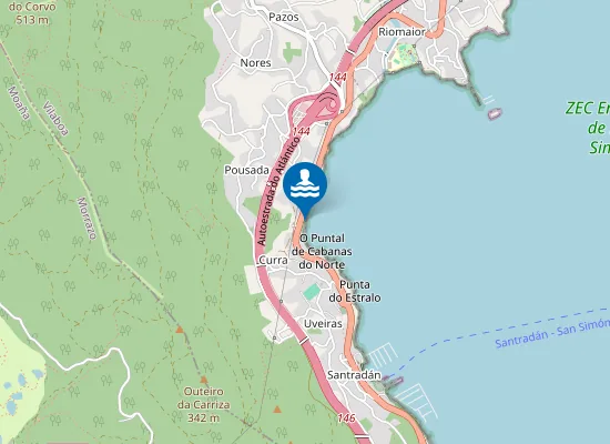 Map of O Areo Do Medio