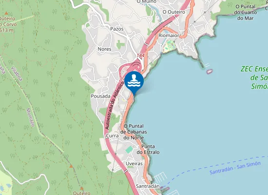 Map of O Areo De Bouzamar