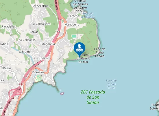Map of Praíña do Voitirón