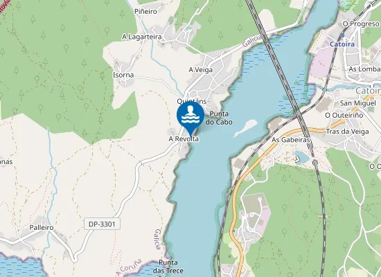 Map of Praia das Sobreiras