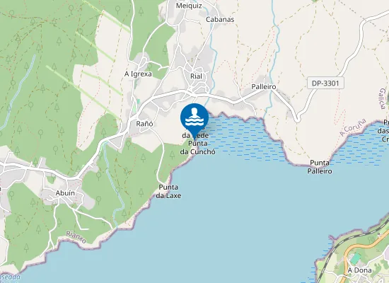 Map of Praia da Cunchó