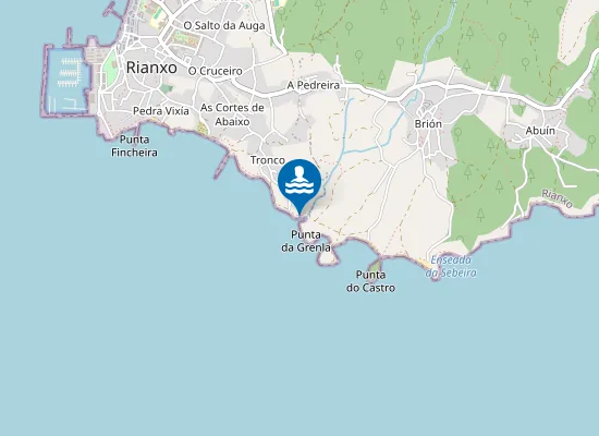 Map of Praia de Redemuíños