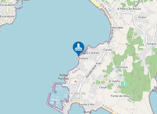 Map of Praia da Granxa