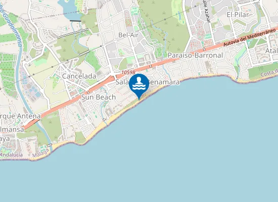 Map of Playa del Saladillo
