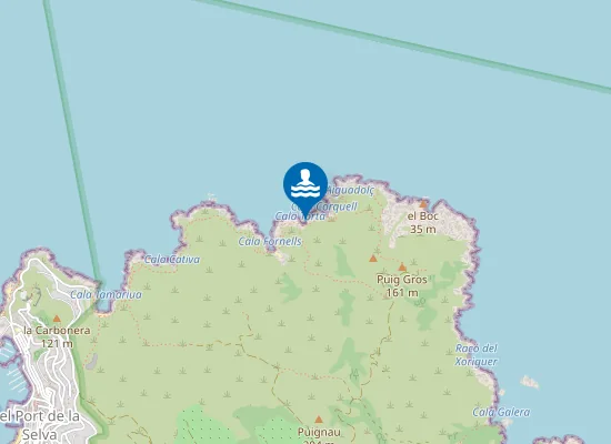 Map of Cala Torta (El Port De La Selva)