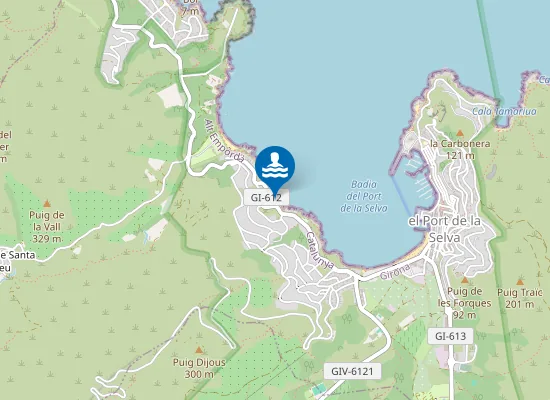 Map of Platja del Rec de Canet