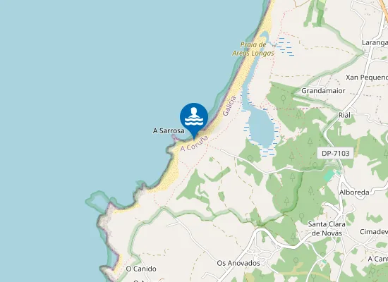 Map of Praia do Seixo