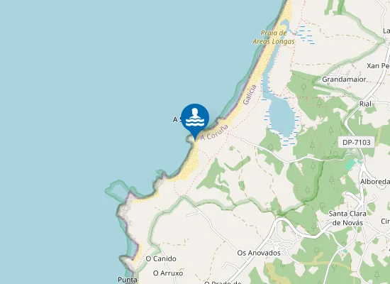 Map of Praia da Sarrosa