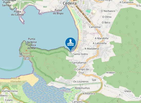 Map of Praia de Santo Isidro