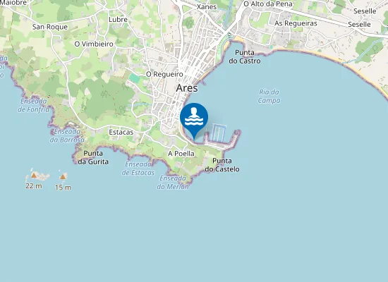 Map of Praia de Dones