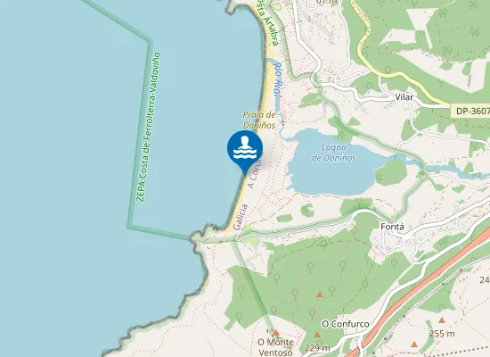 Map of Praia de Penencia