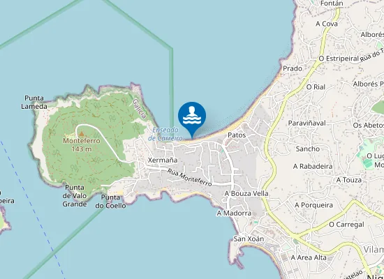 Map of Praia da Cansadoura