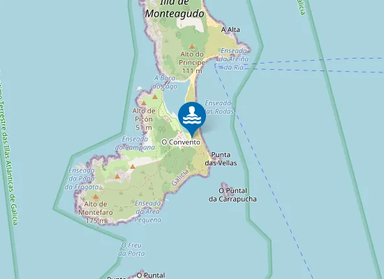 Map of Area da Rompedura
