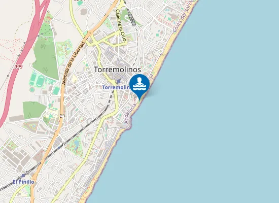 Map of Playa del Bajondillo