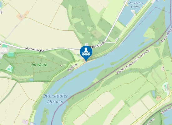 Map of OTTERSTAEDTER ALTRHEIN WALDSEE