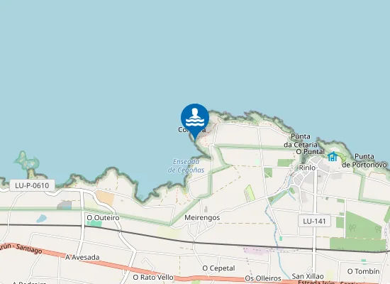 Map of Praia De Cegoñas