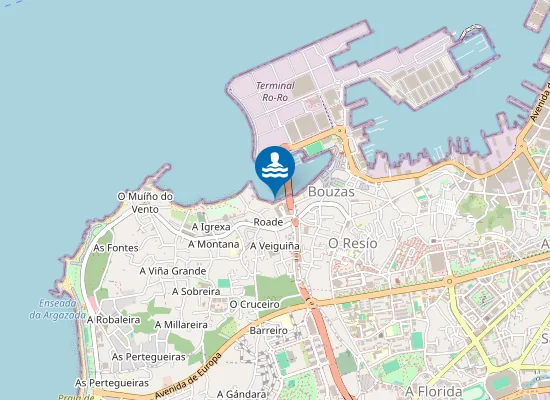 Map of Praia de Fontoura