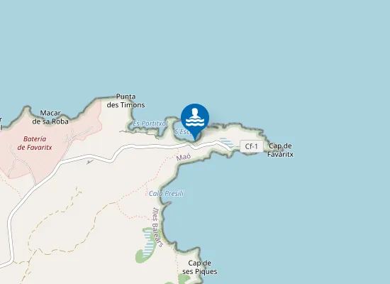 Map of Platja De S'escala