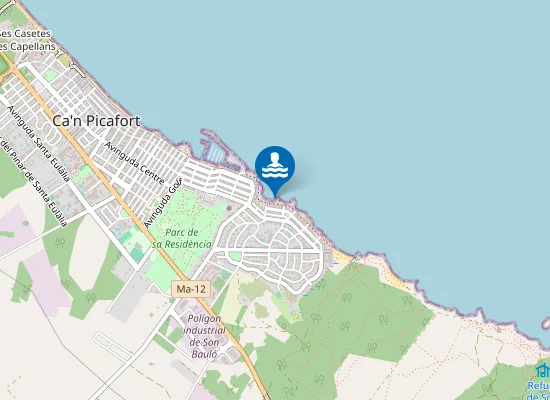 Map of Cala de s'Escar