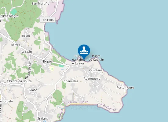 Map of Praia de Suquintáns