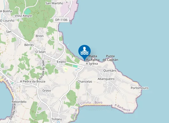 Map of Praia de Supicho