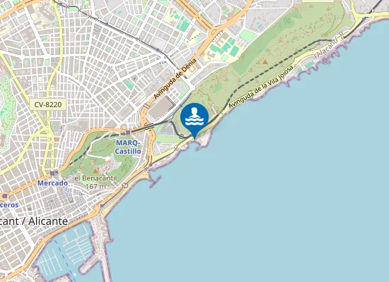 Map of Platja del Cocó