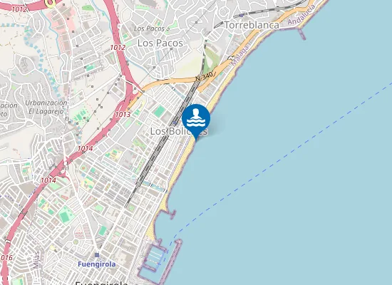Map of Playa de los Boliches