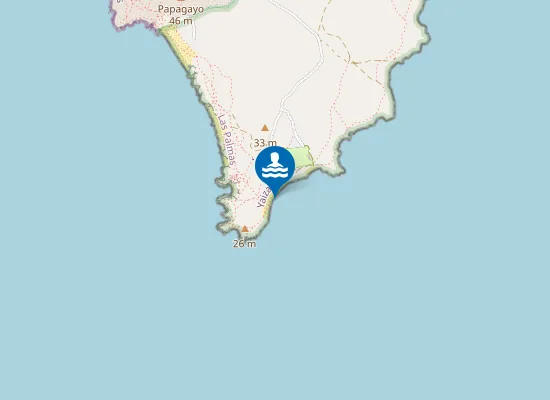 Map of Playa Caleta del Congrio