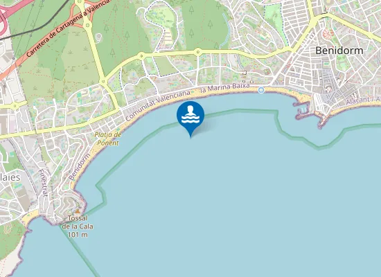 Map of Platja de Ponent