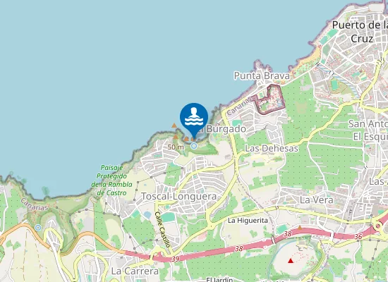 Map of Playa de los Roques