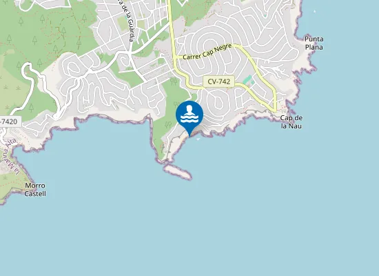 Map of Cala d'Ambolo