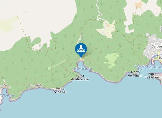 Map of Cala Macarella
