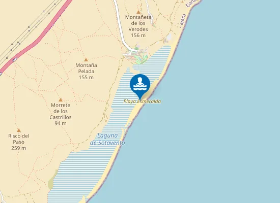 Map of Playa Esmeralda