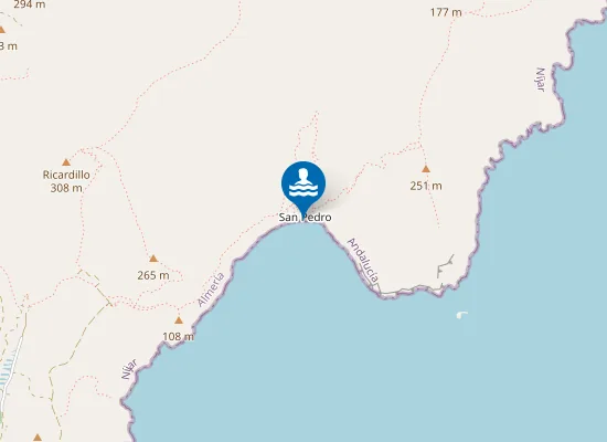Map of Cala de San Pedro