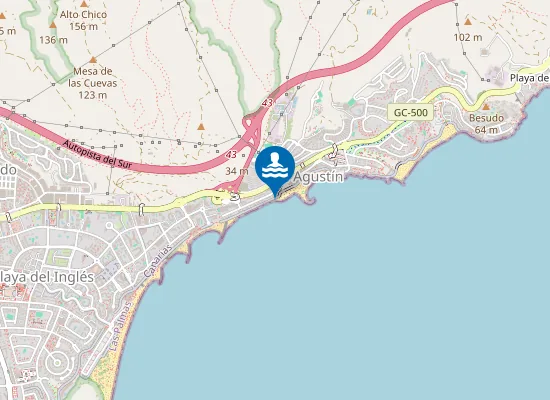 Map of Playa de las Burras