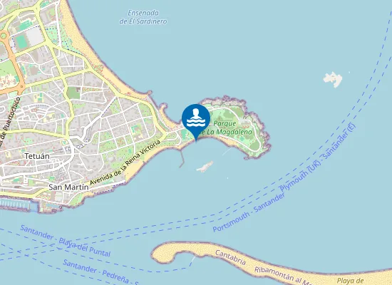 Map of Playa de la Magdalena