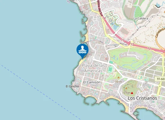 Map of Playa de las Américas