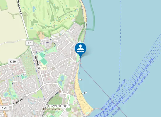 Map of OSTS TRAVEMUENDE KURSTRAND