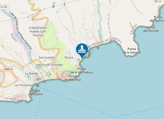 Map of Playa de Tapahuga