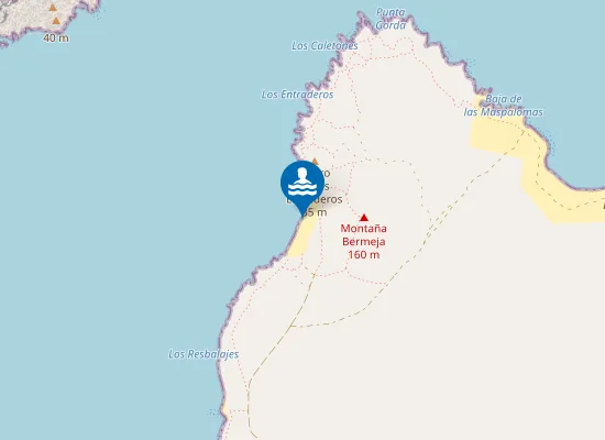 Map of Playa de Las Conchas