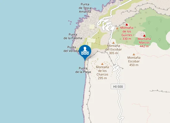 Map of Playa del Verodal