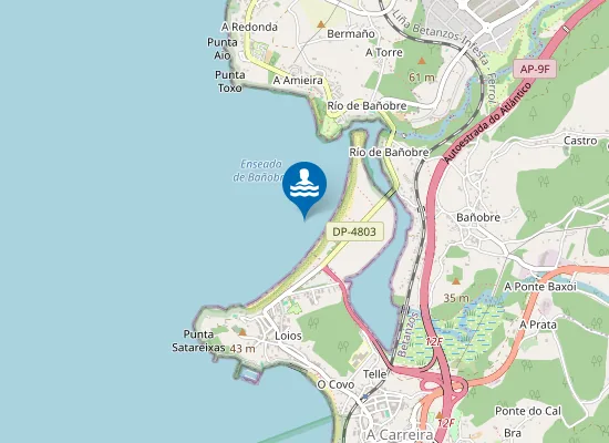 Map of A Praia Grande