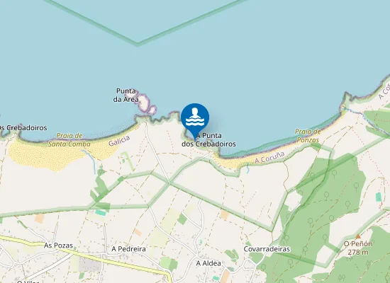 Map of Praia de Sartaña