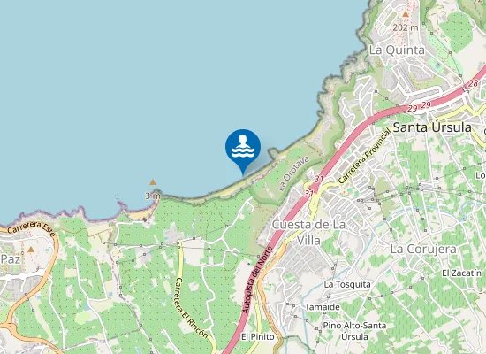 Map of Playa Los Patos