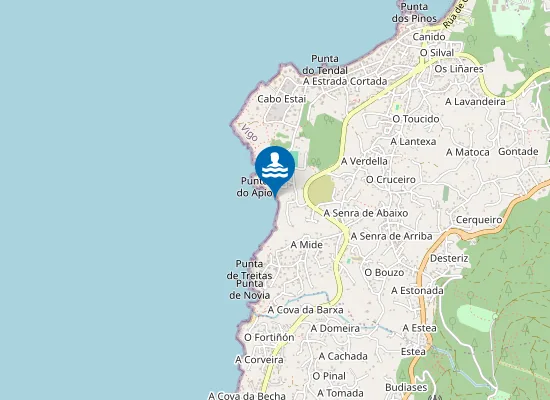Map of Praia do Apio