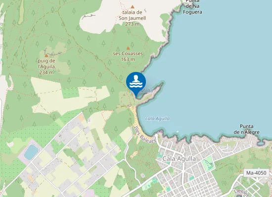 Map of Cala Moltó