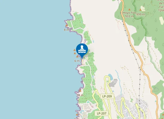 Map of Playa de la Zamora Grande