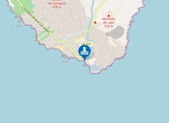 Map of Playa del Faro
