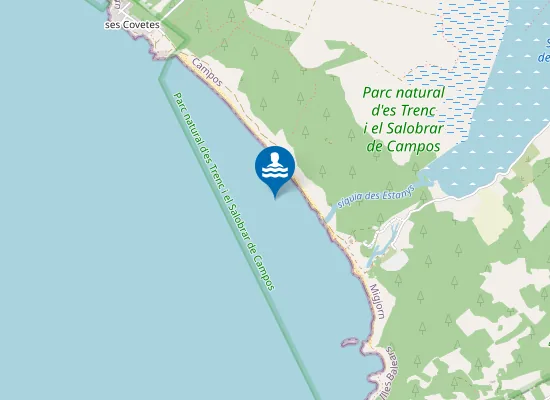 Map of Platja d'es Trenc
